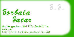 borbala hatar business card